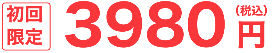 初回限定 3980円 (税込)